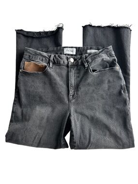 Frame Black Le Crop Mini Boot, size 31